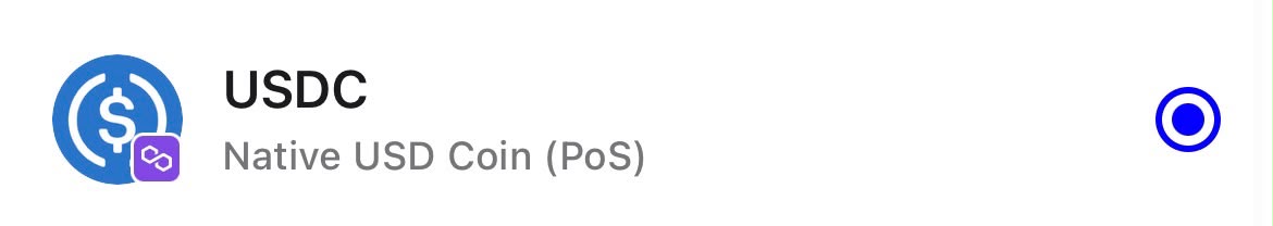 USDC en Trust Wallet